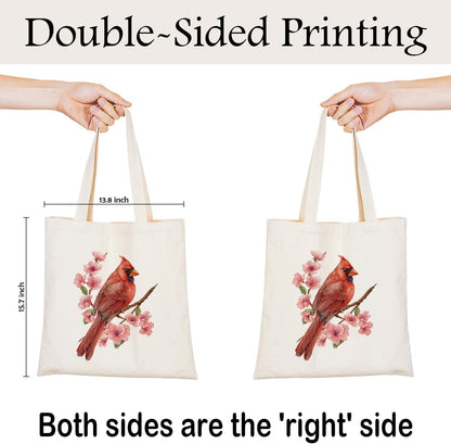 Animal Canvas Tote Bag, Cute Reusable Shoulder Bag for Shopping Travel