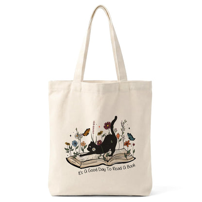 Cute Canvas Tote Bag for Women, Aesthetic Reusable Shoulder Bag, Graphic Reusable Grocery Tote Bag for Shopping, Work