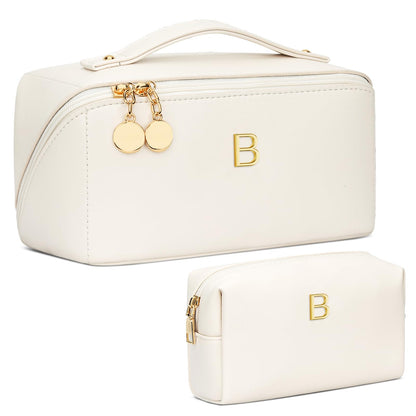 Initial Makeup Bag Personalized Gift for Women Teen Girls