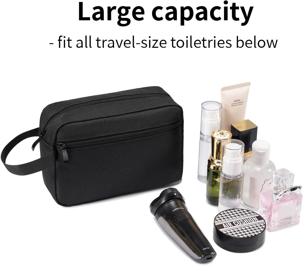 Travel Toiletry Bag for Men & Women, Hanging Cosmetic Organizer