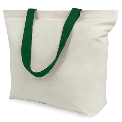 TOPDesign 2-Pack Canvas Tote Bags with Magnetic Snap, Reusable Grocery Shopping Bags, DIY Your Creative Designs