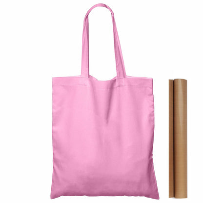 NPBAG 5 | 15 | 25 | 50 Pack 15'' X 16'' Natural Cotton Tote Bags, Lightweight Blank Bulk Cloth bags with 1pc of PTFE Teflon Sheet (5-Pack)