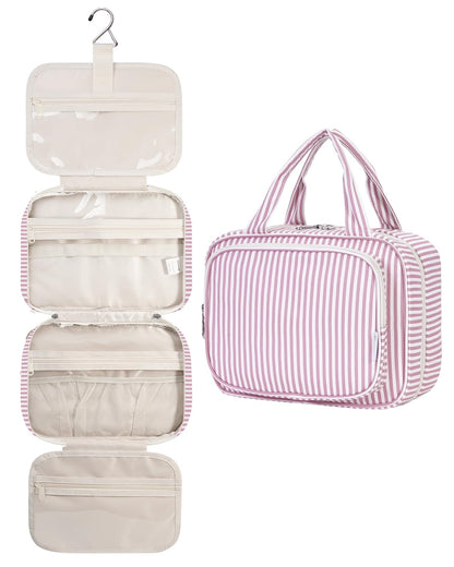 Narwey Hanging Toiletry Bag for Women, Travel Makeup Cosmetic Organizer Bag