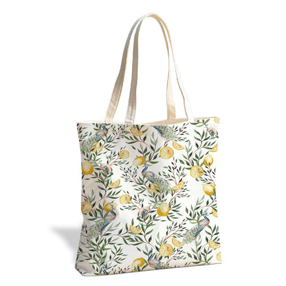 Fruit Canvas Tote Bag, Reusable Cute Shoulder Bag for Shopping Travel