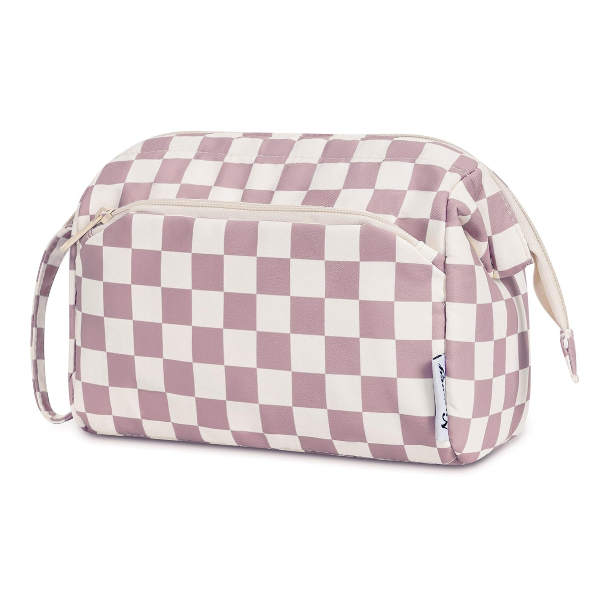 Narwey Travel Makeup Bag Toiletry Bag, Wide Open Cosmetic Bag for Women