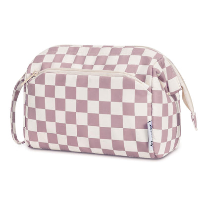 Narwey Travel Makeup Bag Toiletry Bag, Wide Open Cosmetic Bag for Women