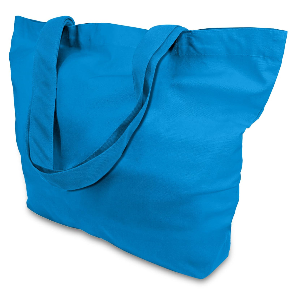 TOPDesign 3-Pack Super Strong Large 12oz Cotton Canvas Tote Bags, Reusable Grocery Shopping Cloth Bags, Fashionable Two-Tone Totes for Crafts, DIY Your Creative Designs