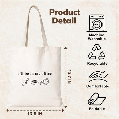 Funny Graphic Canvas Tote Bag, Reusable Dark Humor Shoulder Bag