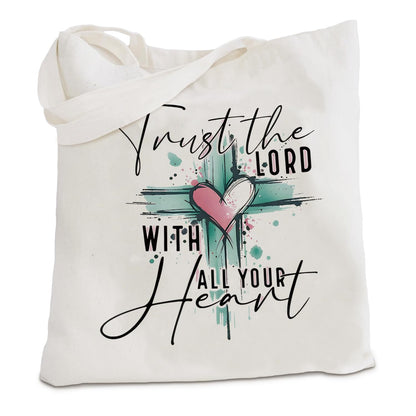 kunlisa Christian Tote Bag for Women, Christian Gifts for Women Faith Canvas Tote Bag
