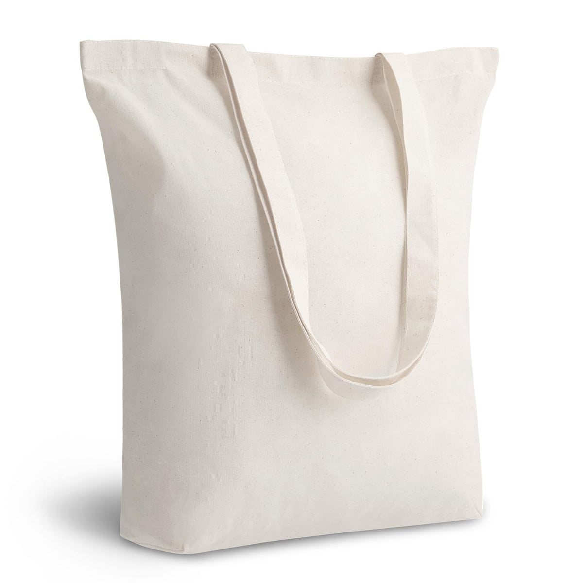 TOPDesign 10-Pack Economical 11.8"x13" Cotton Tote Bags, Lightweight Small Reusable Grocery Shopping Cloth Bags, Suitable for DIY, Advertising, Promotion, Gift, Activity