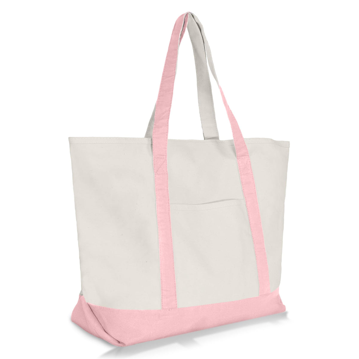 22" Heavy Duty Cotton Canvas Tote Bag (Zippered)