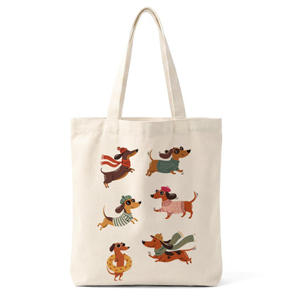 Cute Canvas Tote Bag for Women, Aesthetic Reusable Shoulder Bag, Graphic Reusable Grocery Tote Bag for Shopping, Work