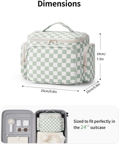 Narwey Hanging Travel Toiletry Bag for Women, Large Makeup Cosmetic Bag