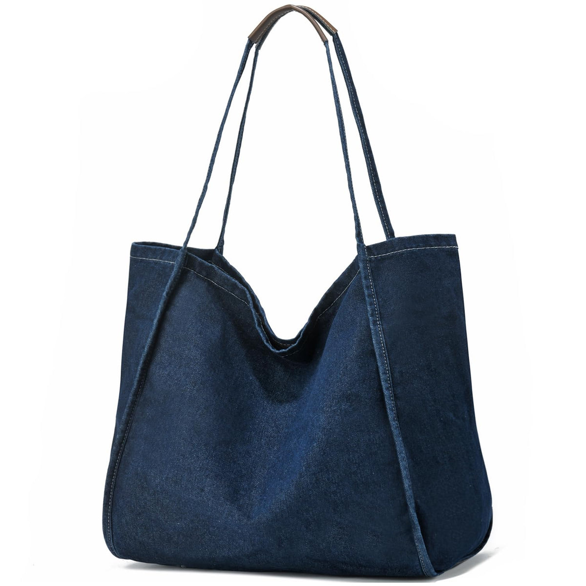 ALUDAPIJU Casual Canvas Tote Bag for Women Large Slouchy Hobo Shoulder Bag for Work Travel Tote Purse Handbags Message Bags