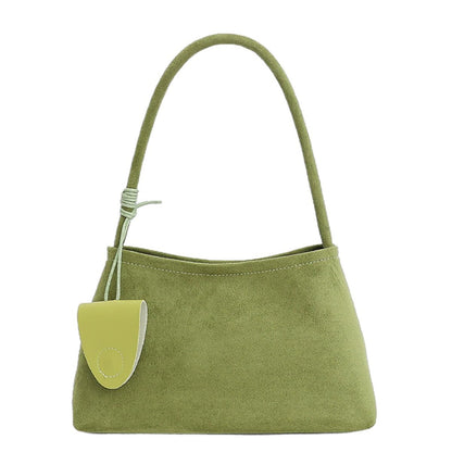 Trendy Faux Suede Top Handle Bag for Women 2025 Large Capacity Hobo Shoulder Bag Minimalist Office Commuter Tote