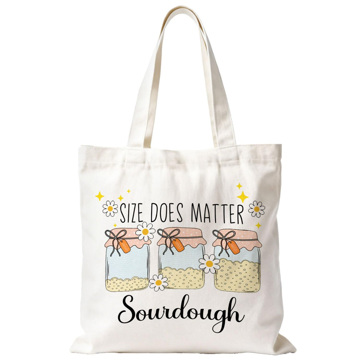 Sourdough Baking Tote Bag, Funny Bread Baker Gifts Canvas Tote Bags, Reusable Grocery Shopping Bag