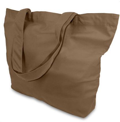 TOPDesign 3-Pack Super Strong Large 12oz Cotton Canvas Tote Bags, Reusable Grocery Shopping Cloth Bags, Fashionable Two-Tone Totes for Crafts, DIY Your Creative Designs