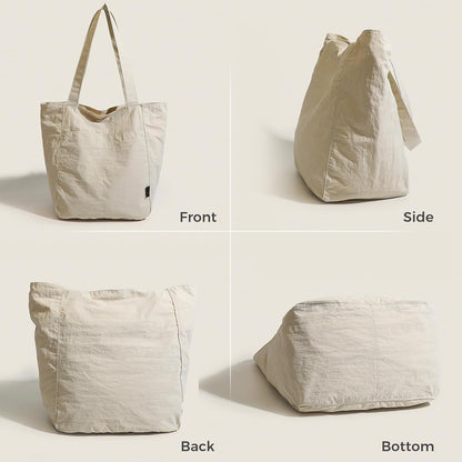 Barsine Tote Bag for Women Unisex Lightweight Nylon Totes Purses and Handbags Large Casual Shoulder Hobo for Travel Gym