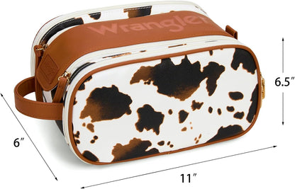 Wrangler Large Makeup Bag Travel Toiletry Bag Portable Cosmetic Bag