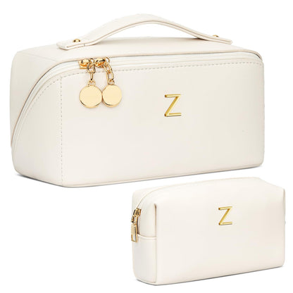 Initial Makeup Bag Personalized Gift for Women Teen Girls