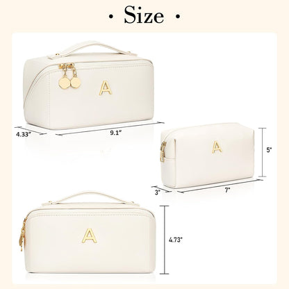Initial Makeup Bag Personalized Gift for Women Teen Girls