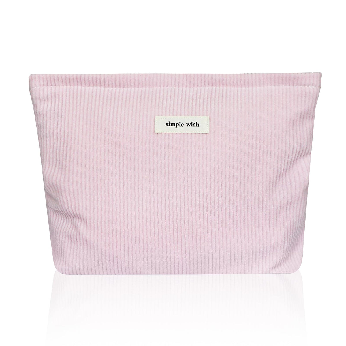 Wudygirl Makeup Bag for Women Travel Cosmetic Bag 10.5"x7.5" Beige