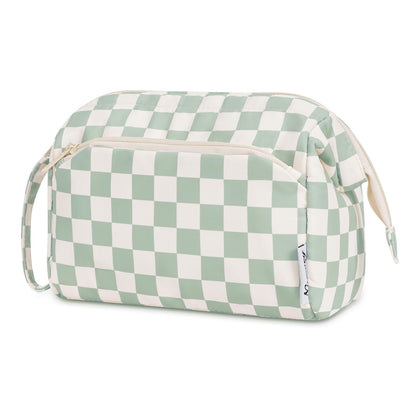 Narwey Travel Makeup Bag Toiletry Bag, Wide Open Cosmetic Bag for Women