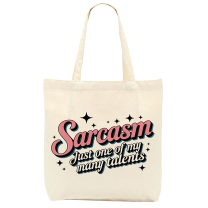Sarcastic Canvas Tote Bag Funny Minimalist Humor Gift for Women Sister Birthday Christmas Weekender Beach Bag