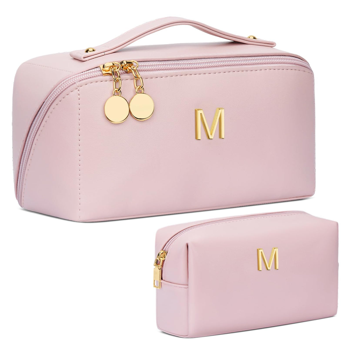 Initial Makeup Bag Personalized Gift for Women Teen Girls