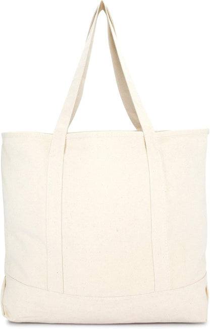 22" Open Top Heavy Duty Deluxe Tote Bag with Outer Pocket
