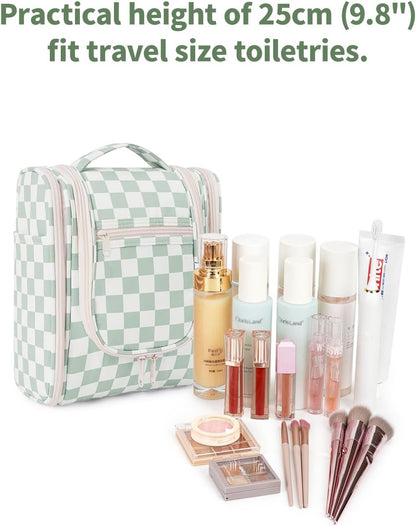 Narwey Hanging Travel Toiletry Bag for Women, Makeup Cosmetic Bag
