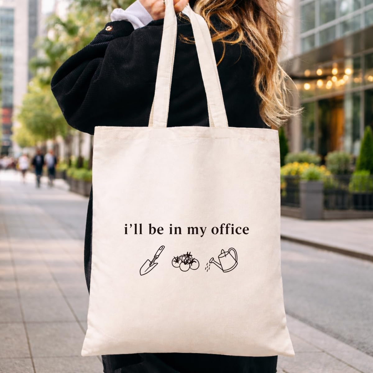 Funny Graphic Canvas Tote Bag, Reusable Dark Humor Shoulder Bag