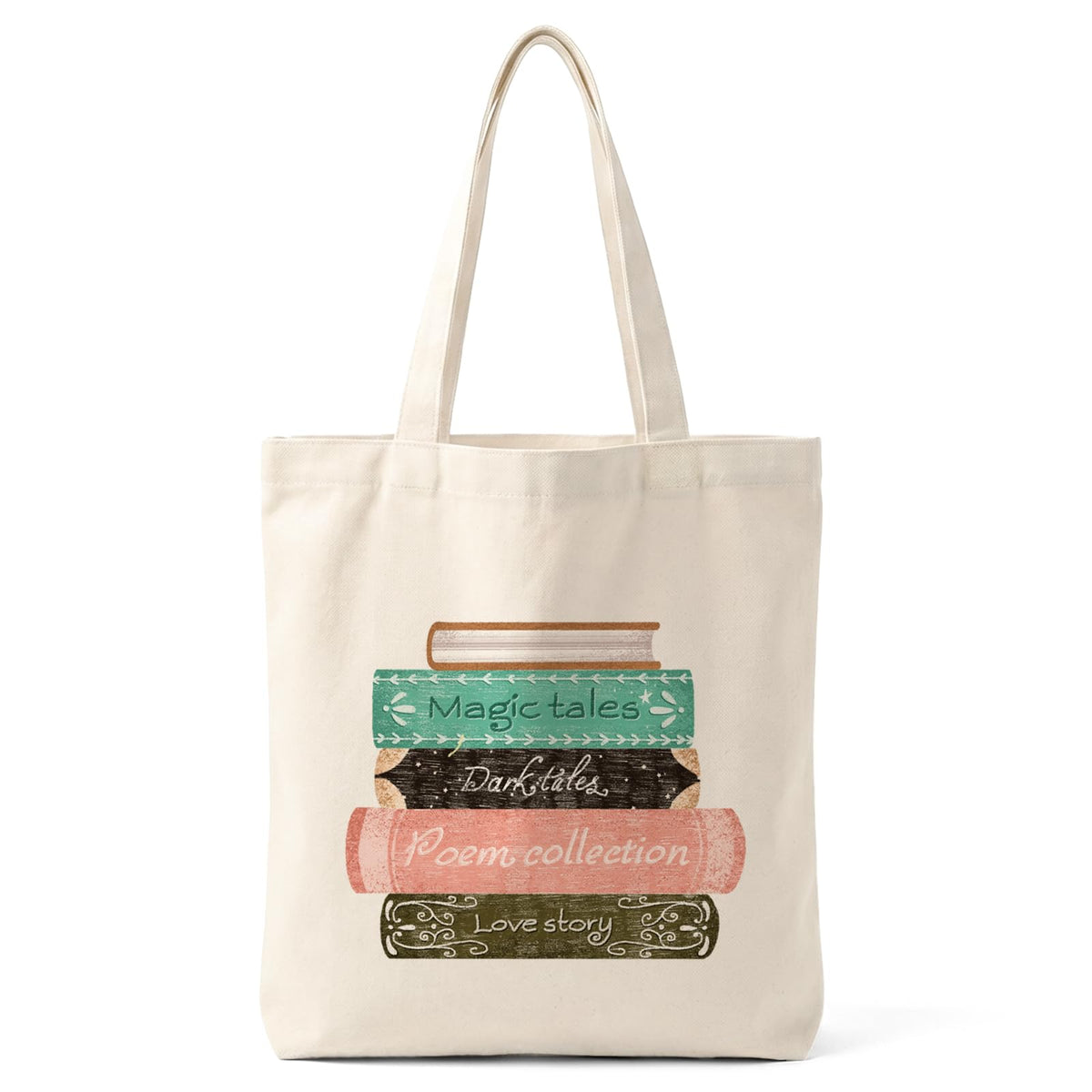 Cute Canvas Tote Bag for Women, Aesthetic Reusable Shoulder Bag, Graphic Reusable Grocery Tote Bag for Shopping, Work