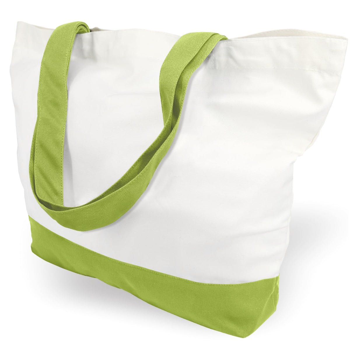TOPDesign 3-Pack Super Strong Large 12oz Cotton Canvas Tote Bags, Reusable Grocery Shopping Cloth Bags, Fashionable Two-Tone Totes for Crafts, DIY Your Creative Designs