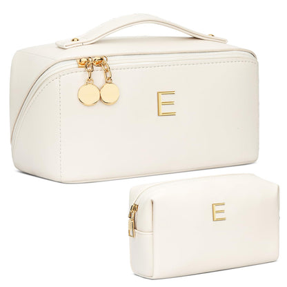 Initial Makeup Bag Personalized Gift for Women Teen Girls