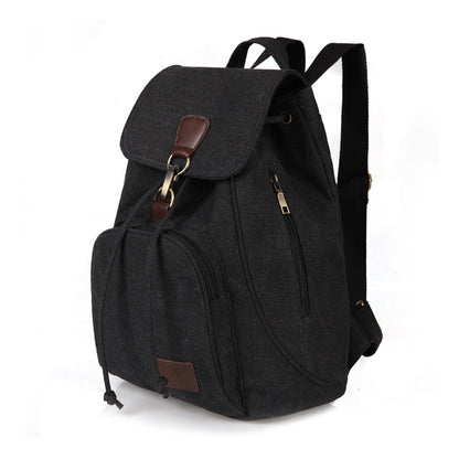 Small Canvas Backpack Purse for Women Casual Travel Daypack Coffee