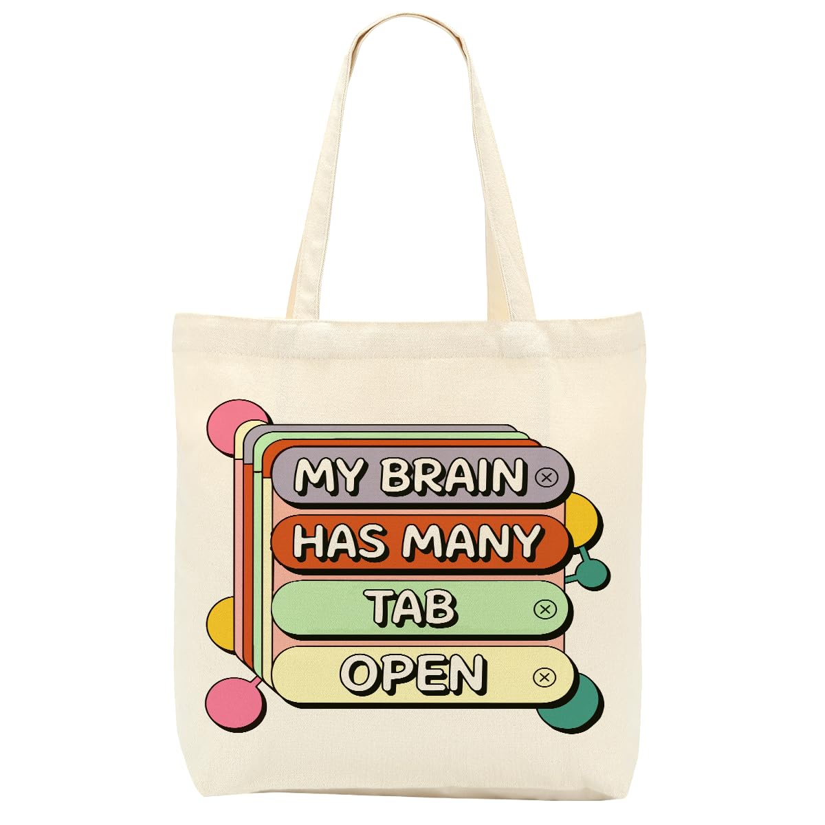 Sarcastic Canvas Tote Bag Funny Minimalist Humor Gift for Women Sister Birthday Christmas Weekender Beach Bag