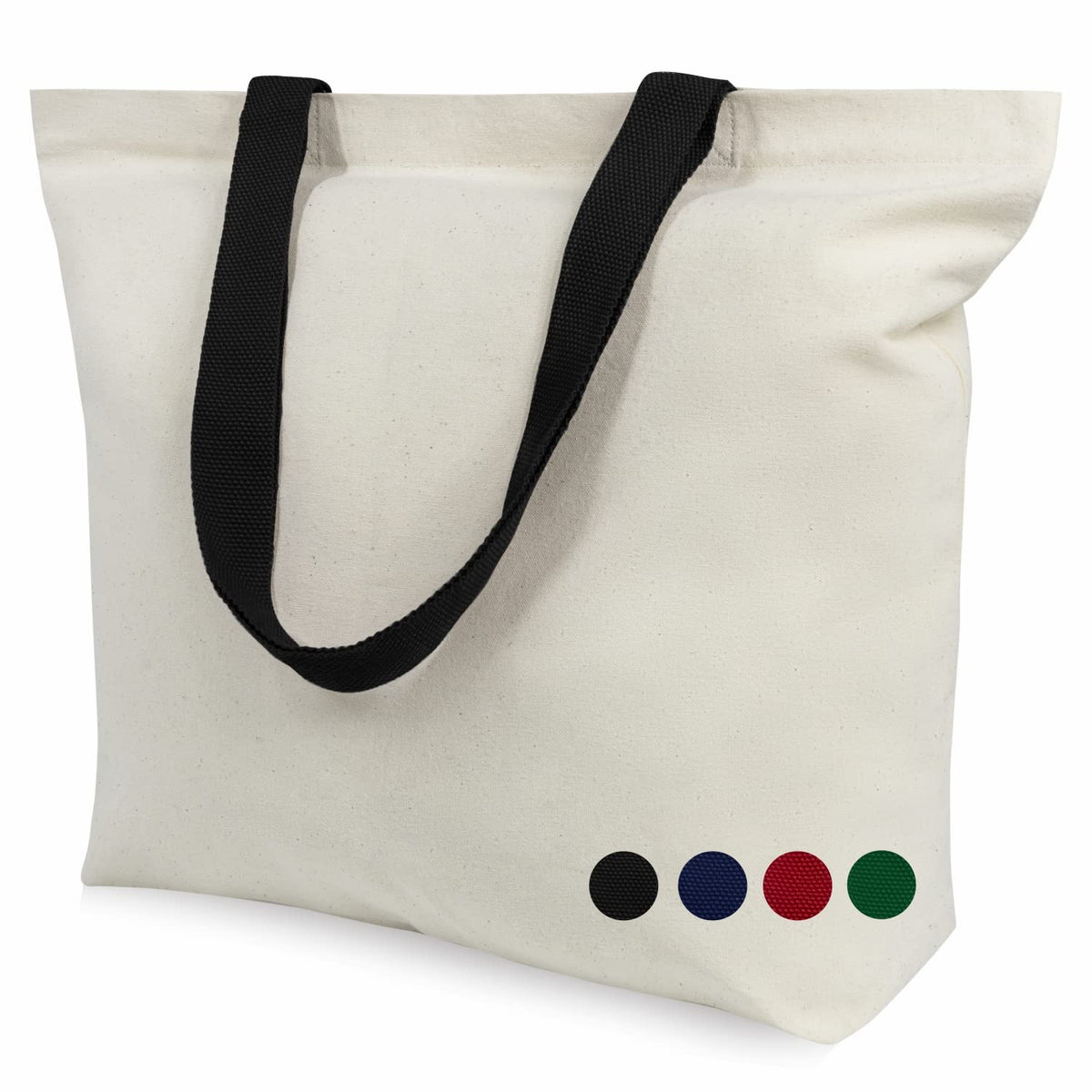 TOPDesign 2-Pack Canvas Tote Bags with Magnetic Snap, Reusable Grocery Shopping Bags, DIY Your Creative Designs