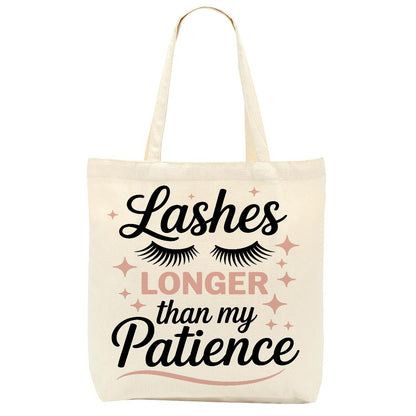 Sarcastic Canvas Tote Bag Funny Minimalist Humor Gift for Women Sister Birthday Christmas Weekender Beach Bag