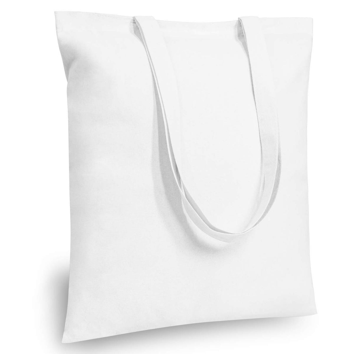 TOPDesign 10-Pack Economical 11.8"x13" Cotton Tote Bags, Lightweight Small Reusable Grocery Shopping Cloth Bags, Suitable for DIY, Advertising, Promotion, Gift, Activity