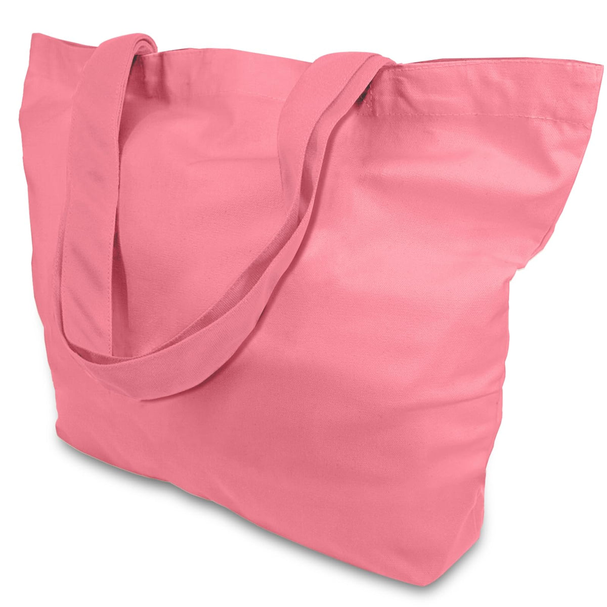 TOPDesign 3-Pack Super Strong Large 12oz Cotton Canvas Tote Bags, Reusable Grocery Shopping Cloth Bags, Fashionable Two-Tone Totes for Crafts, DIY Your Creative Designs