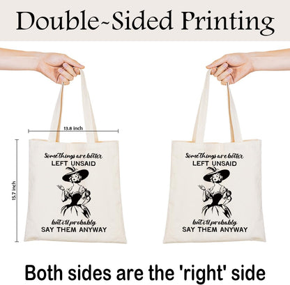 Cute Reusable Tote Bag, Adorable Funny Design for Daily Carry and Shopping, for School Work Travel Beach