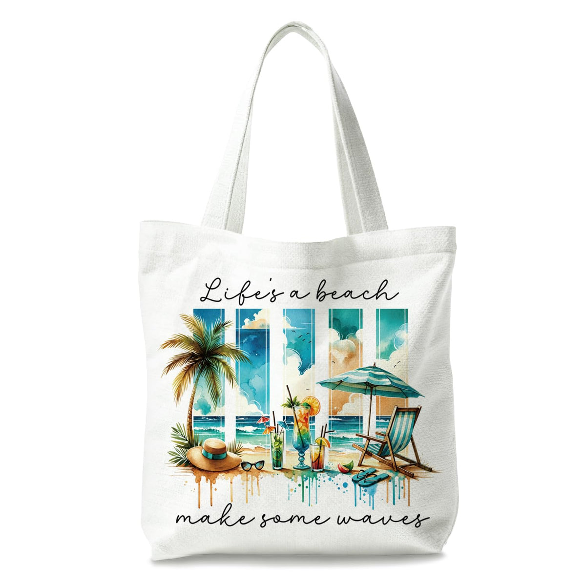 Beach Summer Tote Bag, Beach Gifts Cute Tote Bag Gifts for Women