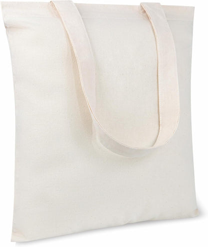 TOPDesign 10-Pack Economical 11.8"x13" Cotton Tote Bags, Lightweight Small Reusable Grocery Shopping Cloth Bags, Suitable for DIY, Advertising, Promotion, Gift, Activity