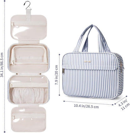 Narwey Hanging Travel Toiletry Bag for Women, Cosmetic Makeup Bag Organizer