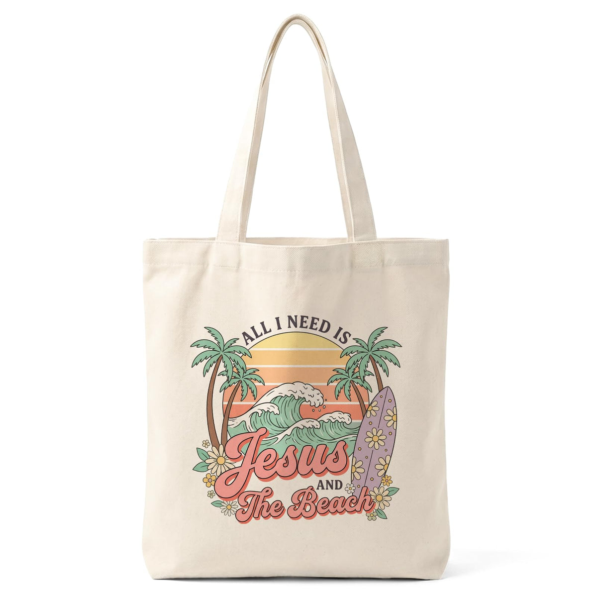 Cute Canvas Tote Bag for Women, Aesthetic Reusable Shoulder Bag, Graphic Reusable Grocery Tote Bag for Shopping, Work