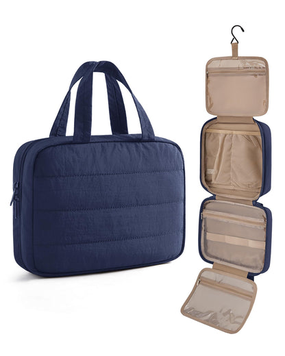 LIGHT FLIGHT Travel Toiletry Bag - Hanging Makeup Organizer for Women & Men