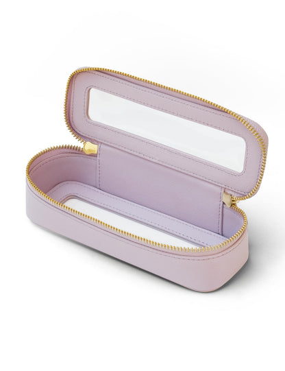 Popvibe Clear Makeup Case White Toiletry Bag Travel Large Clear Cosmetic Bag with Zipper, Big Make Up Bag Organizer Women Traveling TSA Approved Transparent Bag Car for Essentials