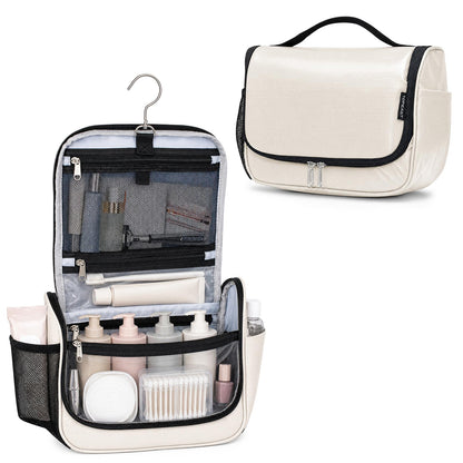 Travel Toiletry Bag for Women & Men, Waterproof Hanging Makeup Organizer