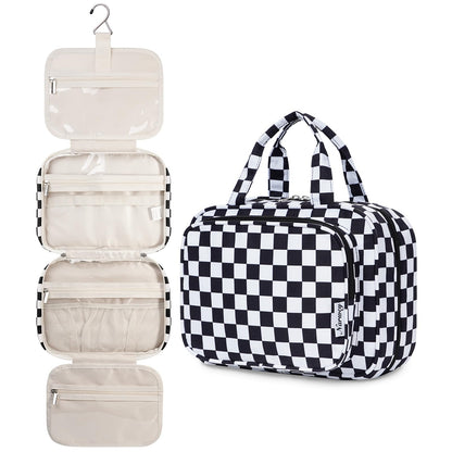 Narwey Hanging Toiletry Bag for Women, Travel Makeup Cosmetic Organizer Bag
